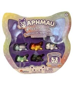 Aphmau MeeMeows Metallic Edition Figure Collection Figure 5-Pack New in box.